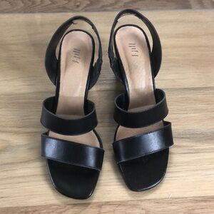 J.Jill Open toe dress sandals Sz 9 Womens black strap